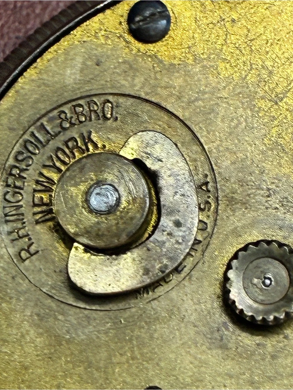 Vintage Ingersoll Yankee Dollar Pocket Watch For Parts